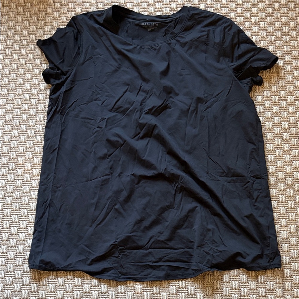 Athleta Black Short Sleeve Tee